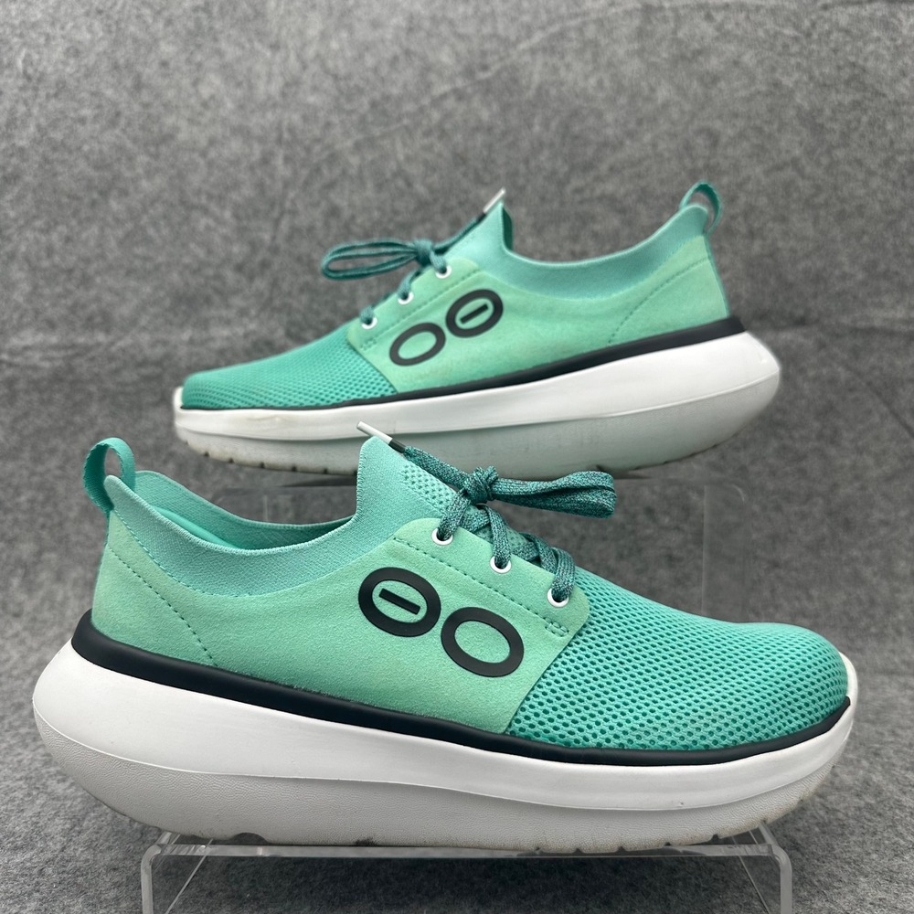 OOFOS OOmy Stride Shoes Womens 9 Mint Green Cushion Walking Recovery Sneaker